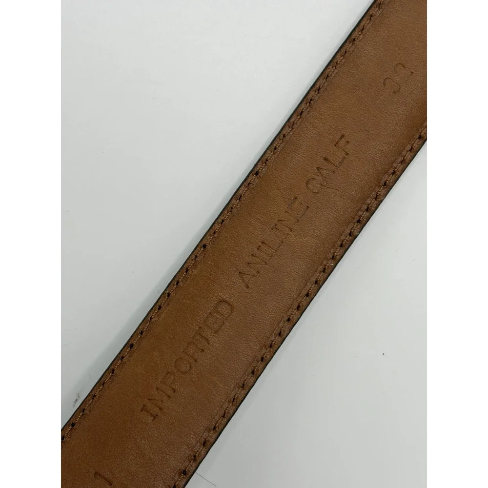 canterbury‎ aniline leather belt black Size 32  Vintage Mens
